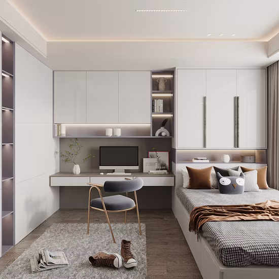 Custom Luxury Hospitality Guest Room King Size Headboard Panel Queen Bed Bedroom Sets Wooden 5 Star Hotel Room Furniture