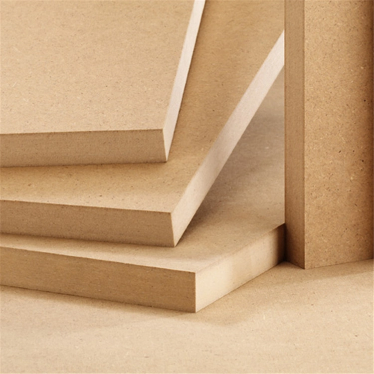 18mm Raw Plain MDF HDF Melamine MDF for Kitchen Cabinet Laminated Board