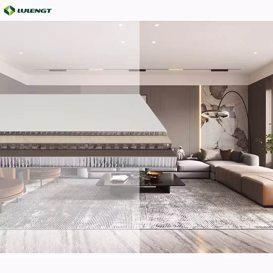 店舗家具に使用されるアルミニウムを使用したメラミン MDF スラット ボード ディスプレイ パネル