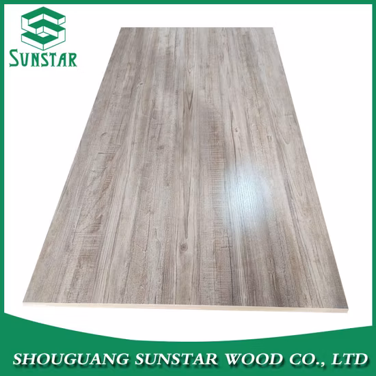 新しいデザイン光沢マットエンボス仕上げメラミン仕上げ/無地/木製ベニヤ/カラー木材ボード MDF 家具および装飾建築建材用